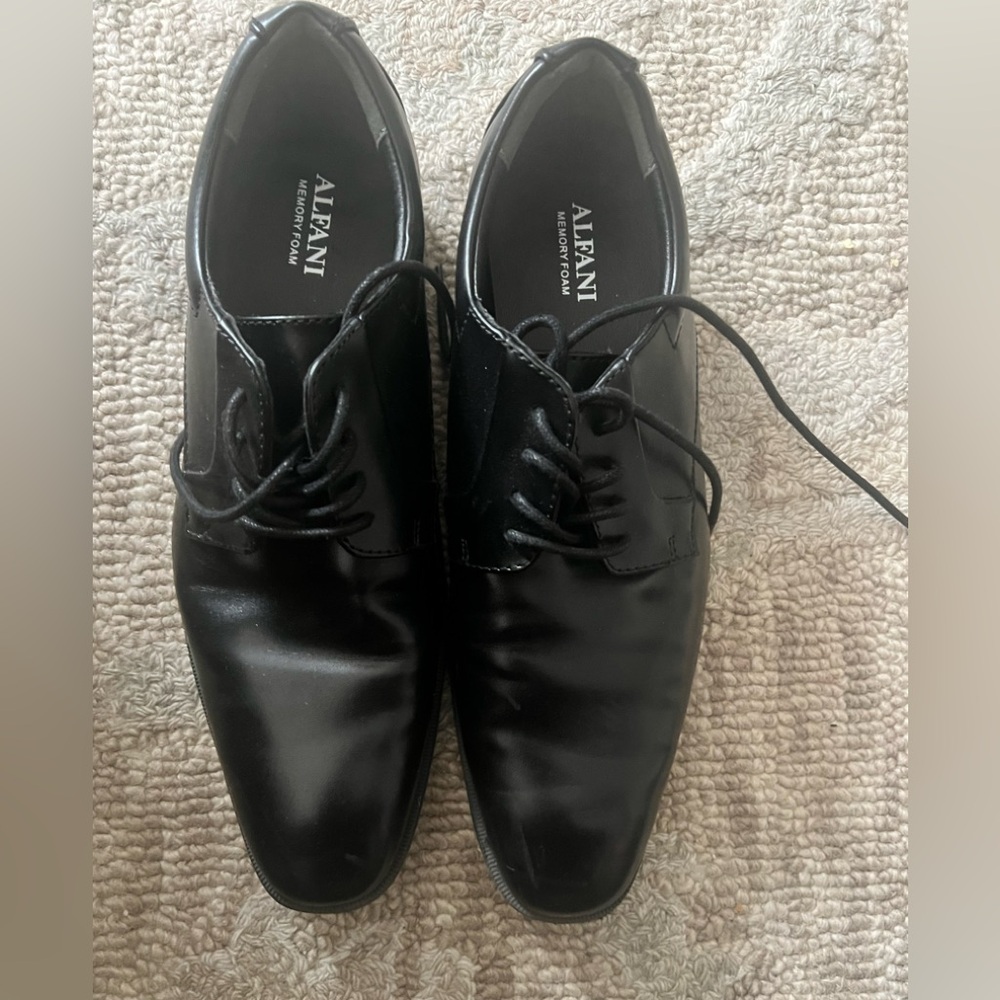 Alfani memory foam  Men’s Black  Lace-Up Oxfords Size 8